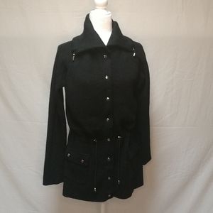 Striking Black Jones New York Signature Cardigan